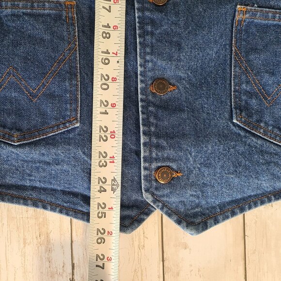 Wrangler Western Denim Vest Mountain Ridge Backcountry Horsemen of Utah XL - Picture 6 of 8